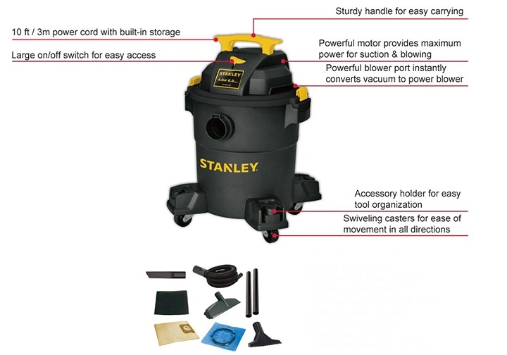 Máy hút bụi khô/Ướt/Thổi Stanley SL19116P