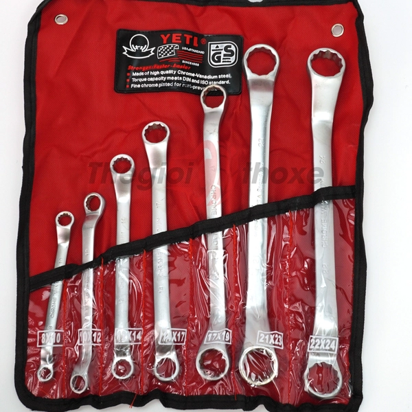 Bộ cờ lê 2 đầu tròng Yeti 7pcs