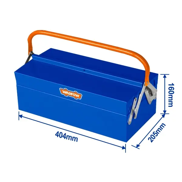 Hộp sắt đựng đồ nghề 2 ngăn 404x205x160mm Wadfow WTB8A33